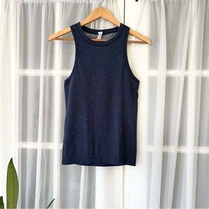 Lululemon Women's Spacedye Navy Sleeveless Tank Top Sz 2
